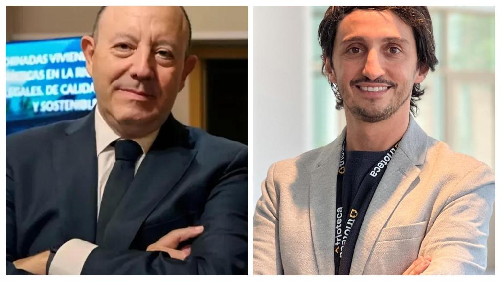 Gonzalo Bernardos, profesor titular de Economía, y Ricard Garriga, CEO de Trioteca.