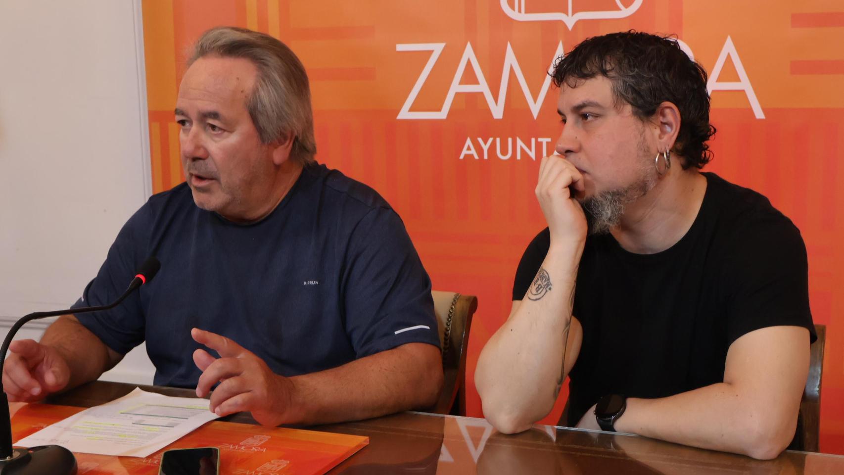 El alcalde de Zamora, Francisco Guarido y el concejal de Hacienda, Recaudación, Rentas, Intervención y Tesorería, Diego Bernardo.