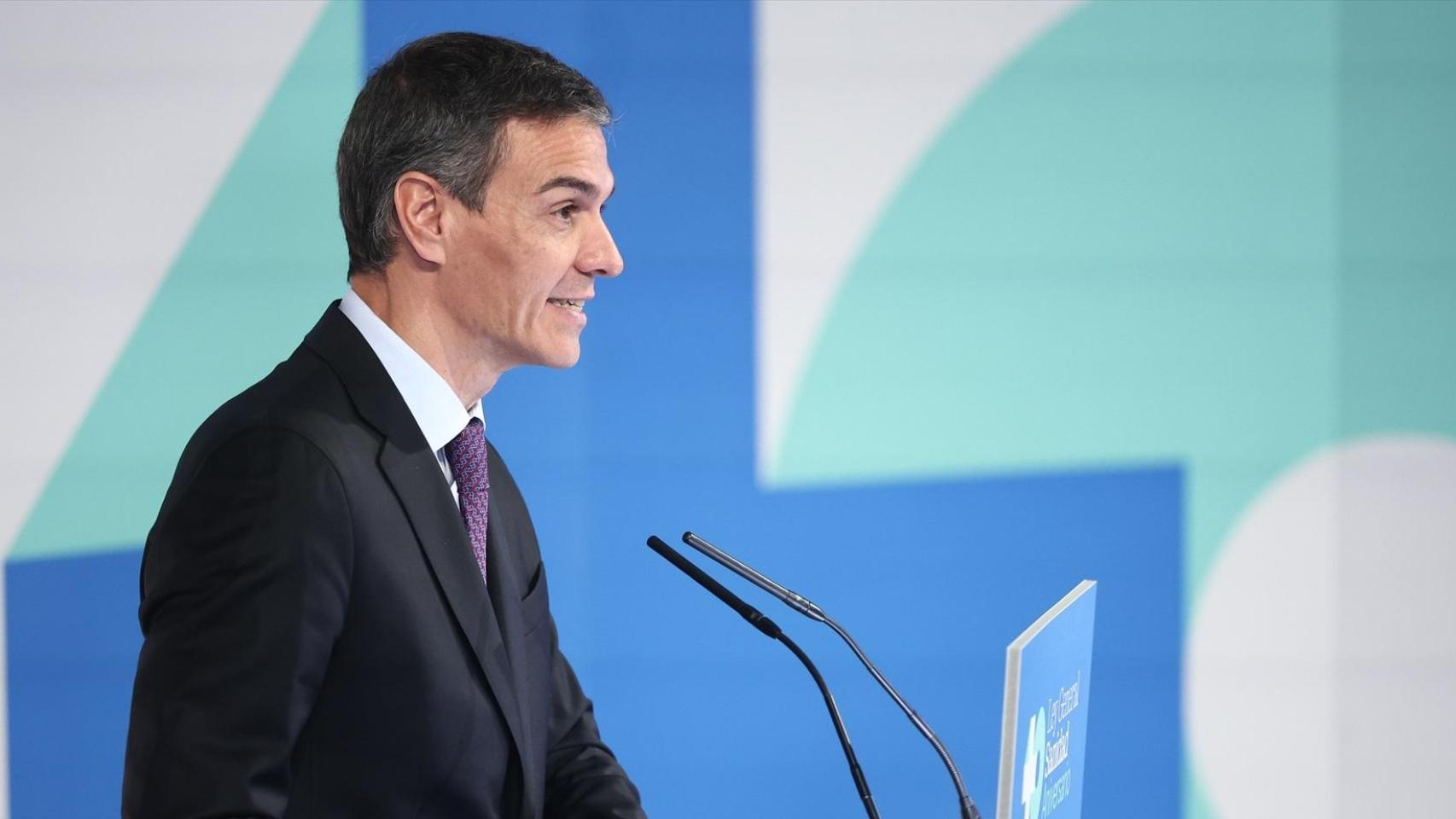 Pedro Sánchez, presidente del Gobierno, en el 40 aniversario de la Ley General de Sanidad,