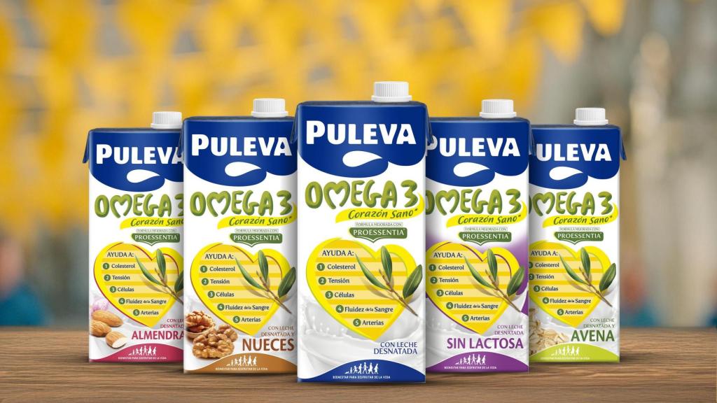 Familia de productos de Puleva Omega 3.