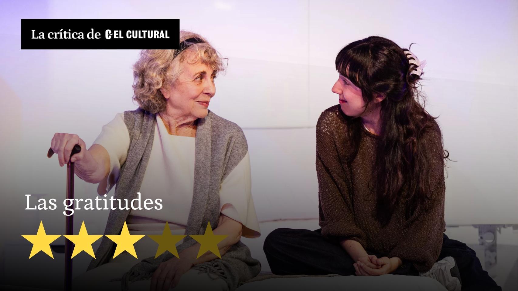 Gloria Muñoz (i) y Macarena Sanz (d) en 'Las gratitudes'. Foto: Elena C. Graiño