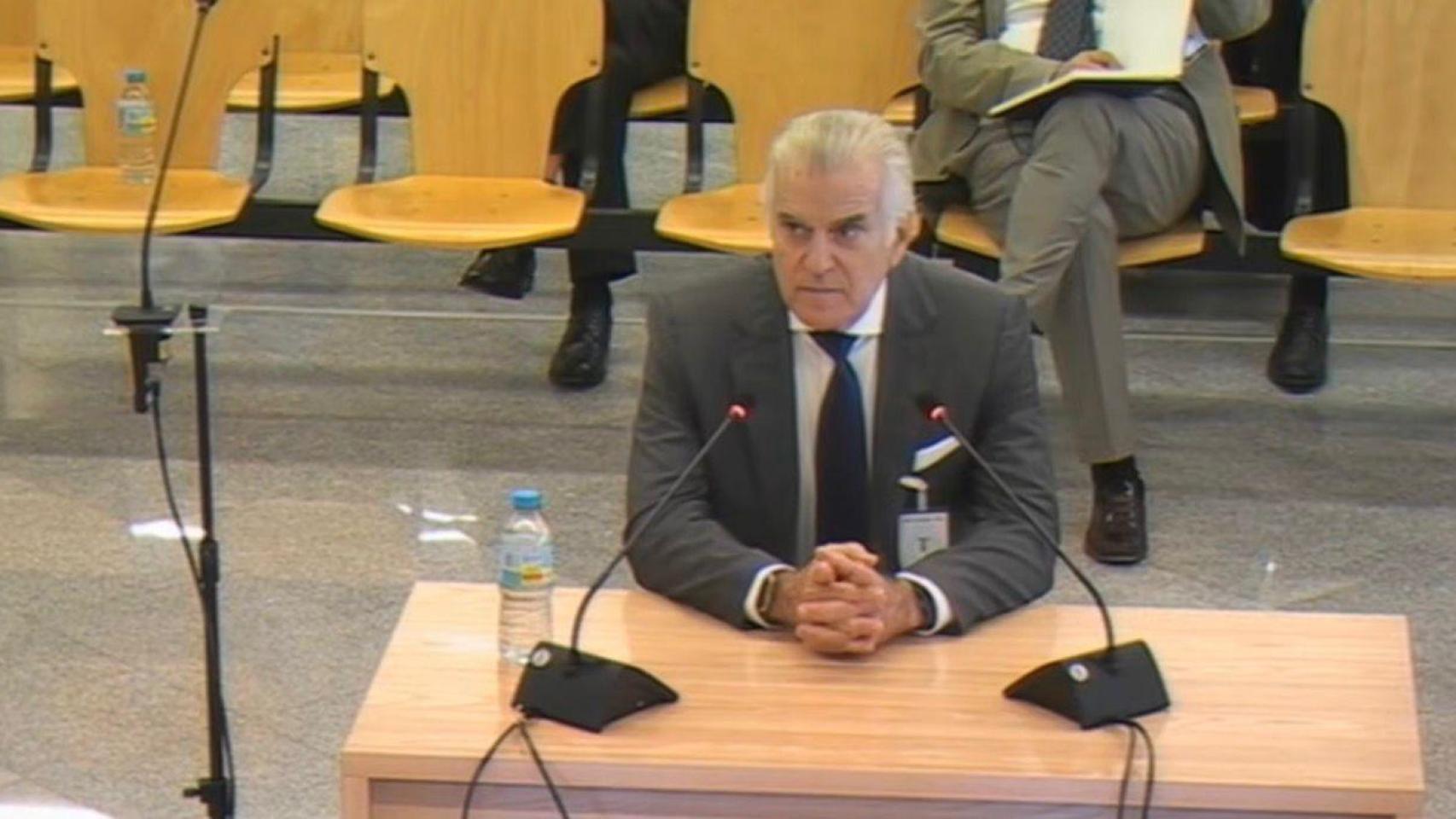 Bárcenas, este lunes, en la Audiencia Nacional.