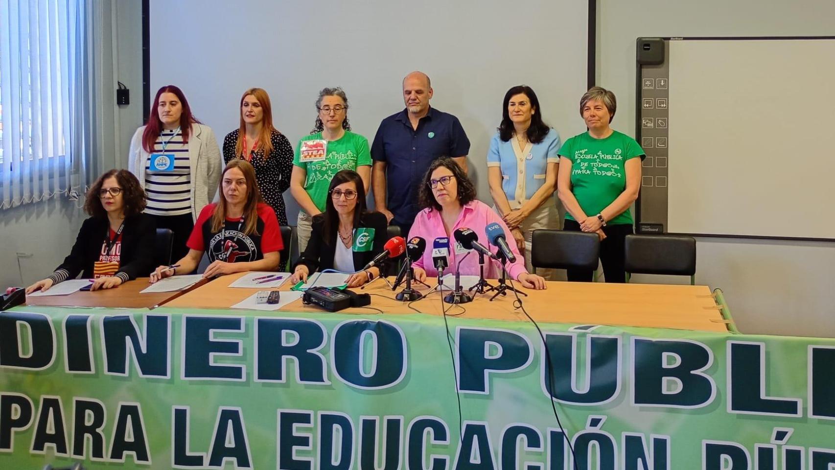 Organizaciones convocantes de la huelga educativa en Aragón