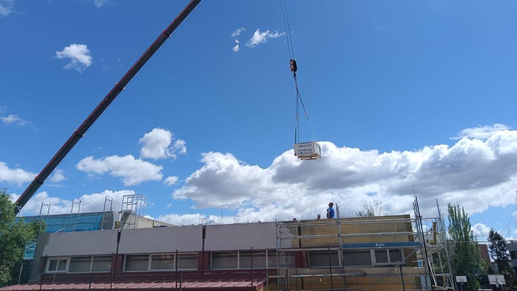 Desarrollo de las obras en el IES Mariano José de Larra sin suspender la actividad lectiva.