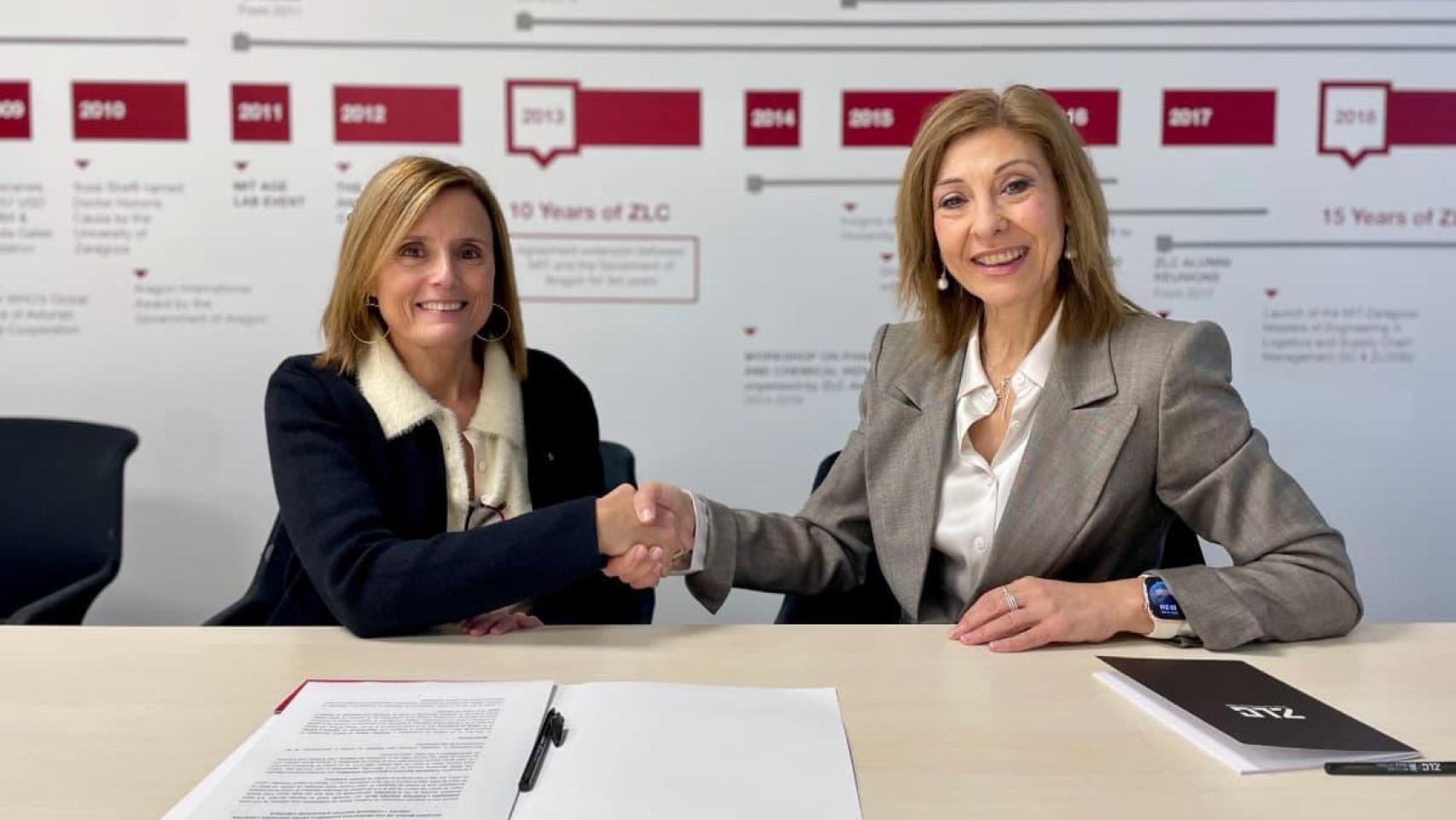 Fátima Piqué, subdirectora general de UPF-BSM, e Isabel Nuez, directora gerente de ZLC.