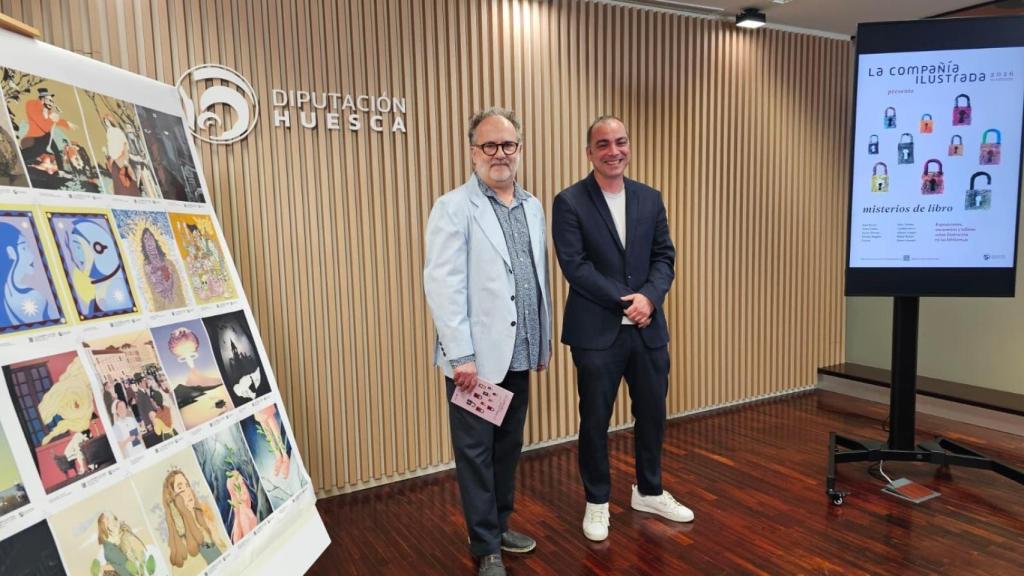 Carlos Grasa y Carlos Sampériz en la presentación.