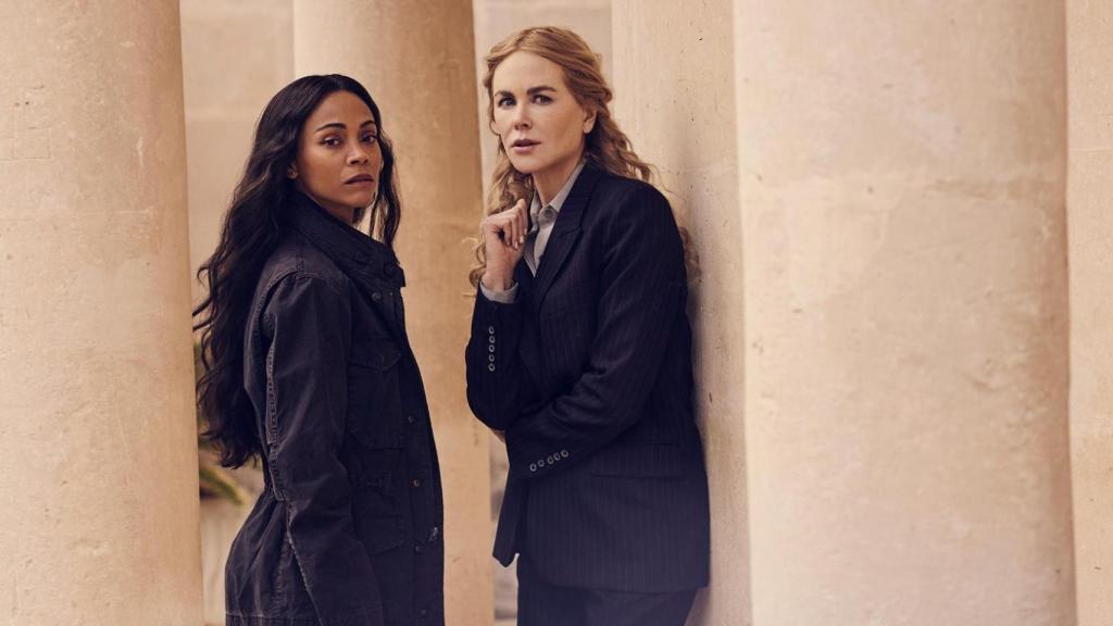 Zoe Saldaña y Nicole Kidman en 'Lioness'.