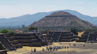 Las pirámides de Teotihuacán.