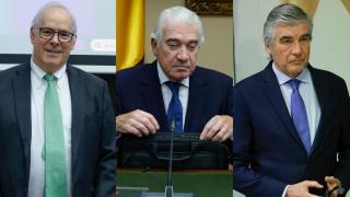 De izda. a dcha.: Mario Ruiz-Tagle, consejero delegado de Iberdola España, José Bogas, consejero delegado de Endesa, y Francisco Reynés, presidente ejecutivo de Naturgy