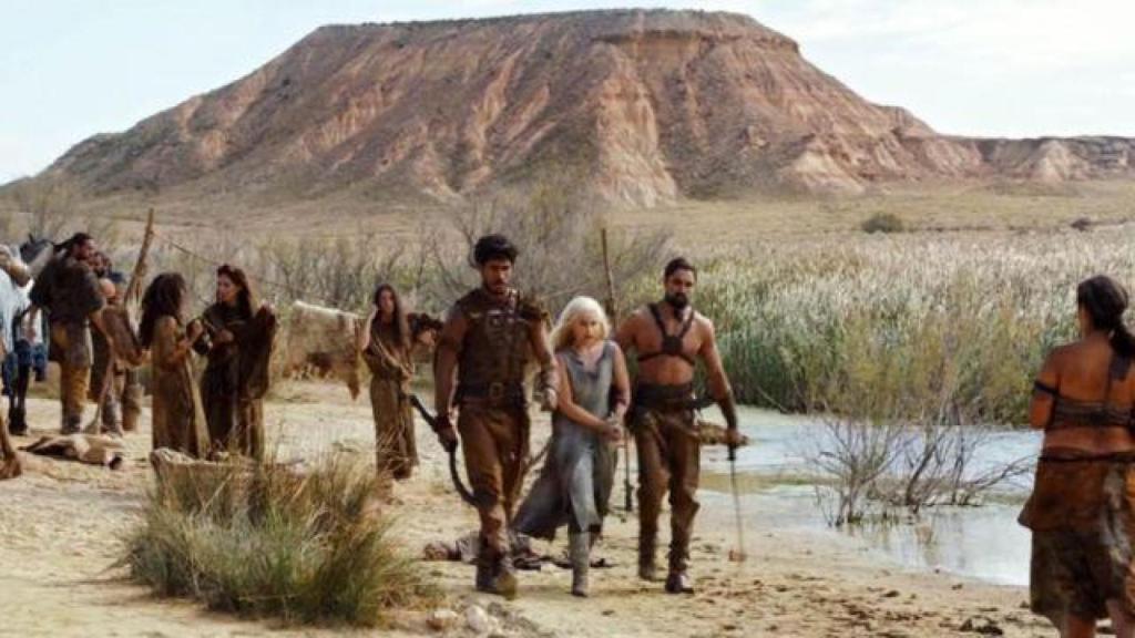 Las Bardenas Reales de Navarra acogieron el rodaje de la sexta temporada de 'Juego de Tronos'.