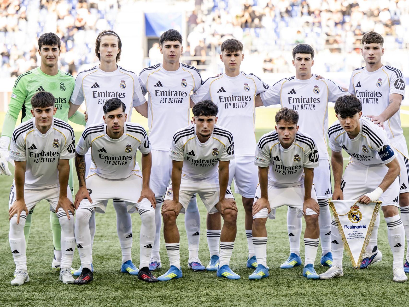 El once titular del Real Madrid en la final de la Youth League