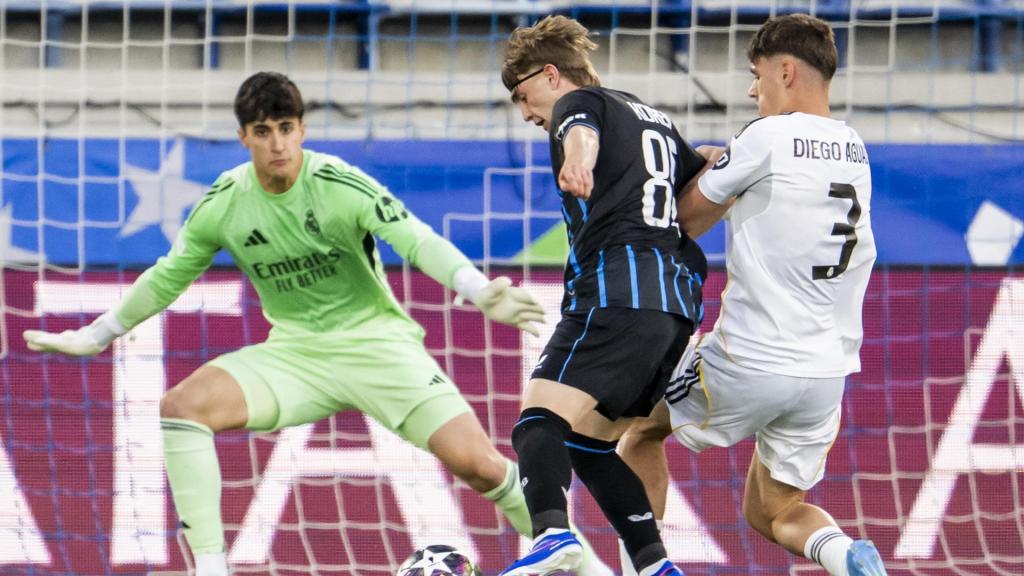 Javi Navarro and Diego Aguado, during the Youth League final