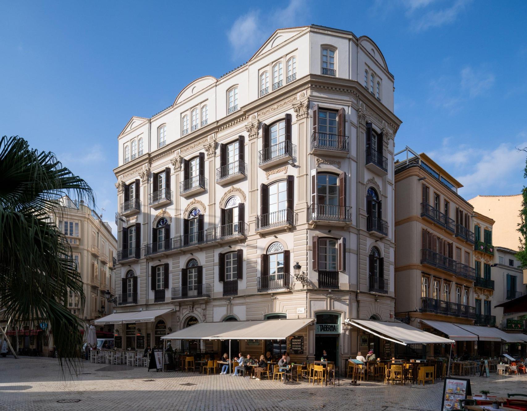 Imagen del nuevo edificio de apartamentos del Centro histórico de Málaga.
