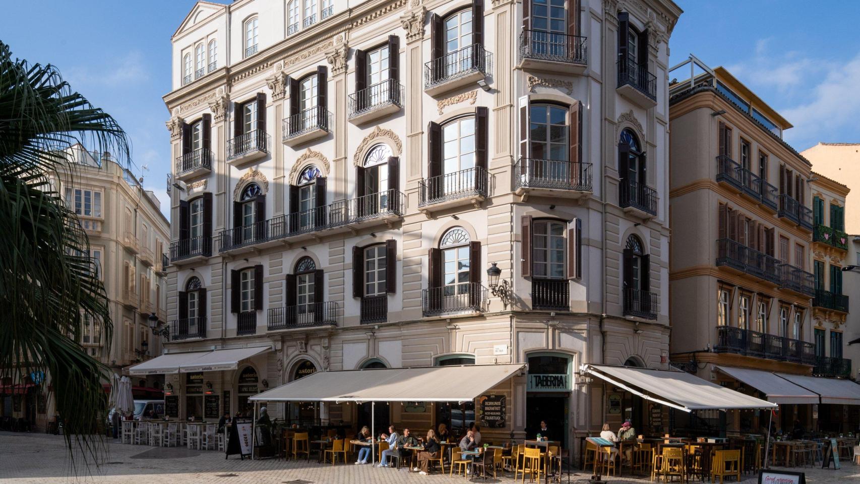 Imagen del nuevo edificio de apartamentos del Centro histórico de Málaga.
