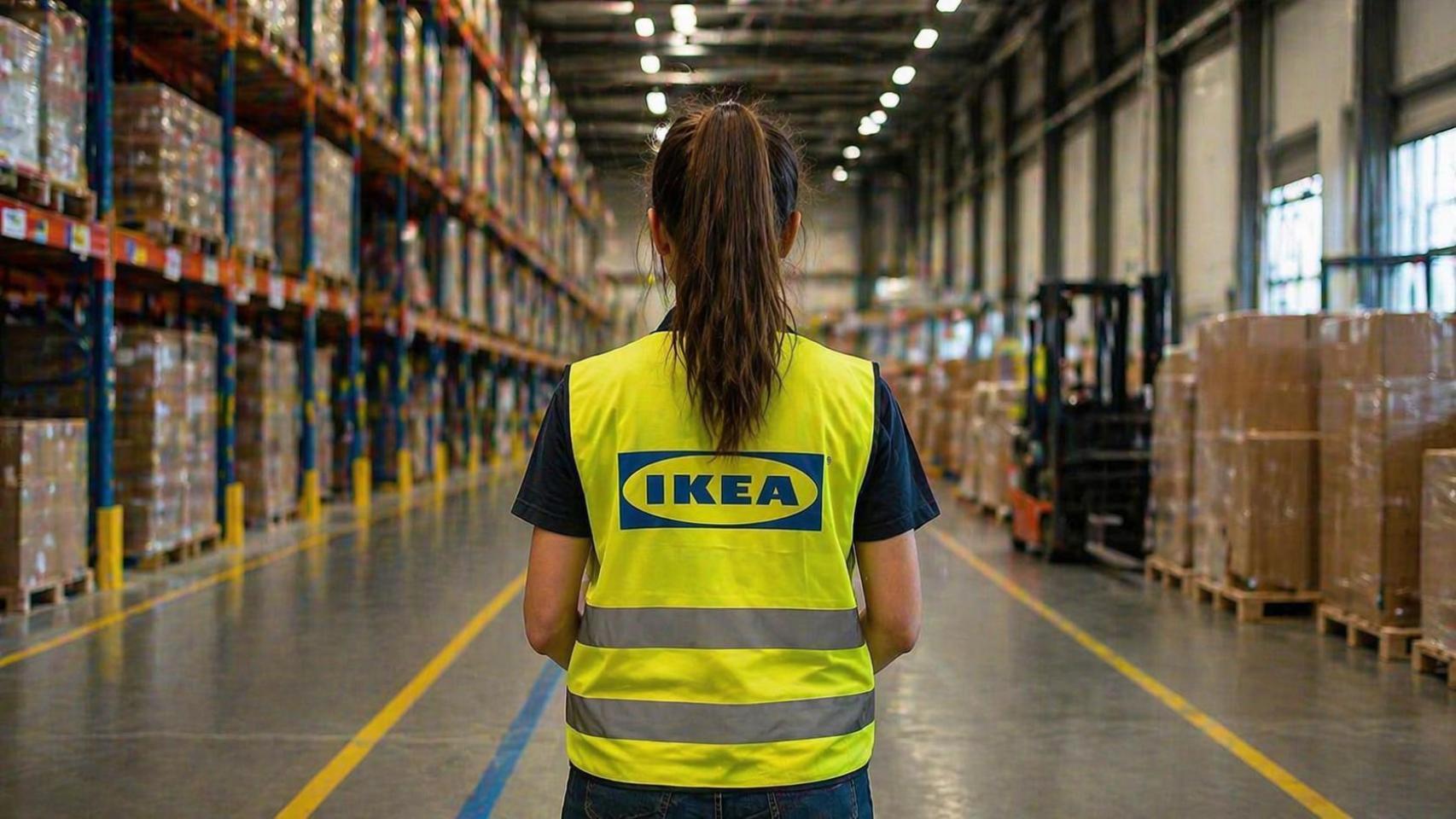 Una trabajadora de IKEA.