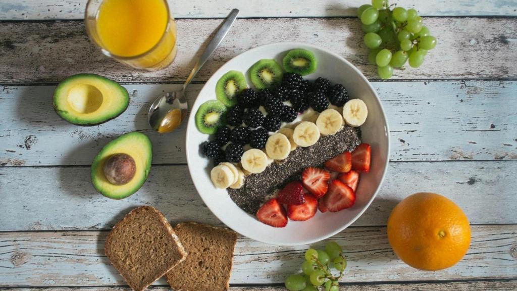Desayuno rico en carbohidratos.