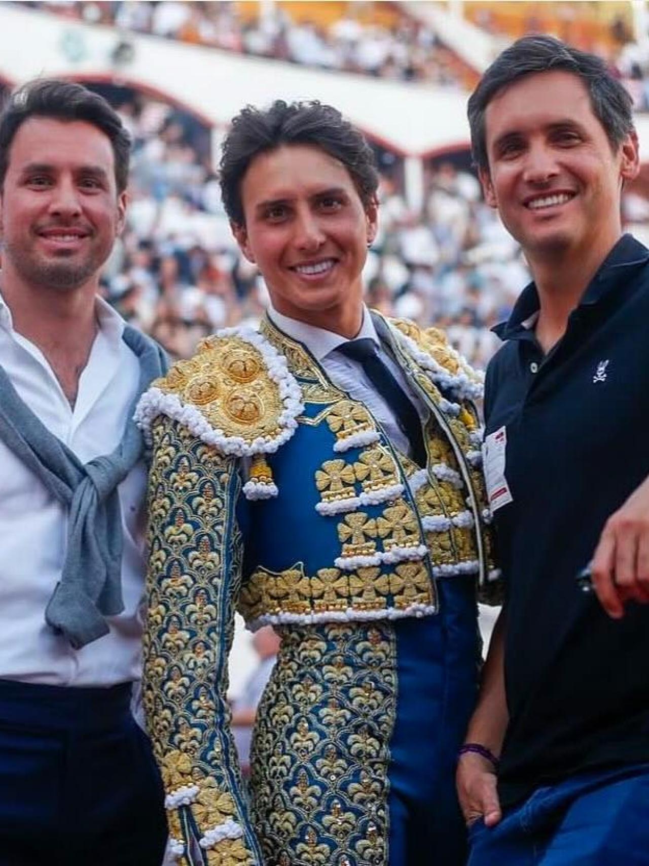 Andrés Rocca Rey y sus hermanos.
