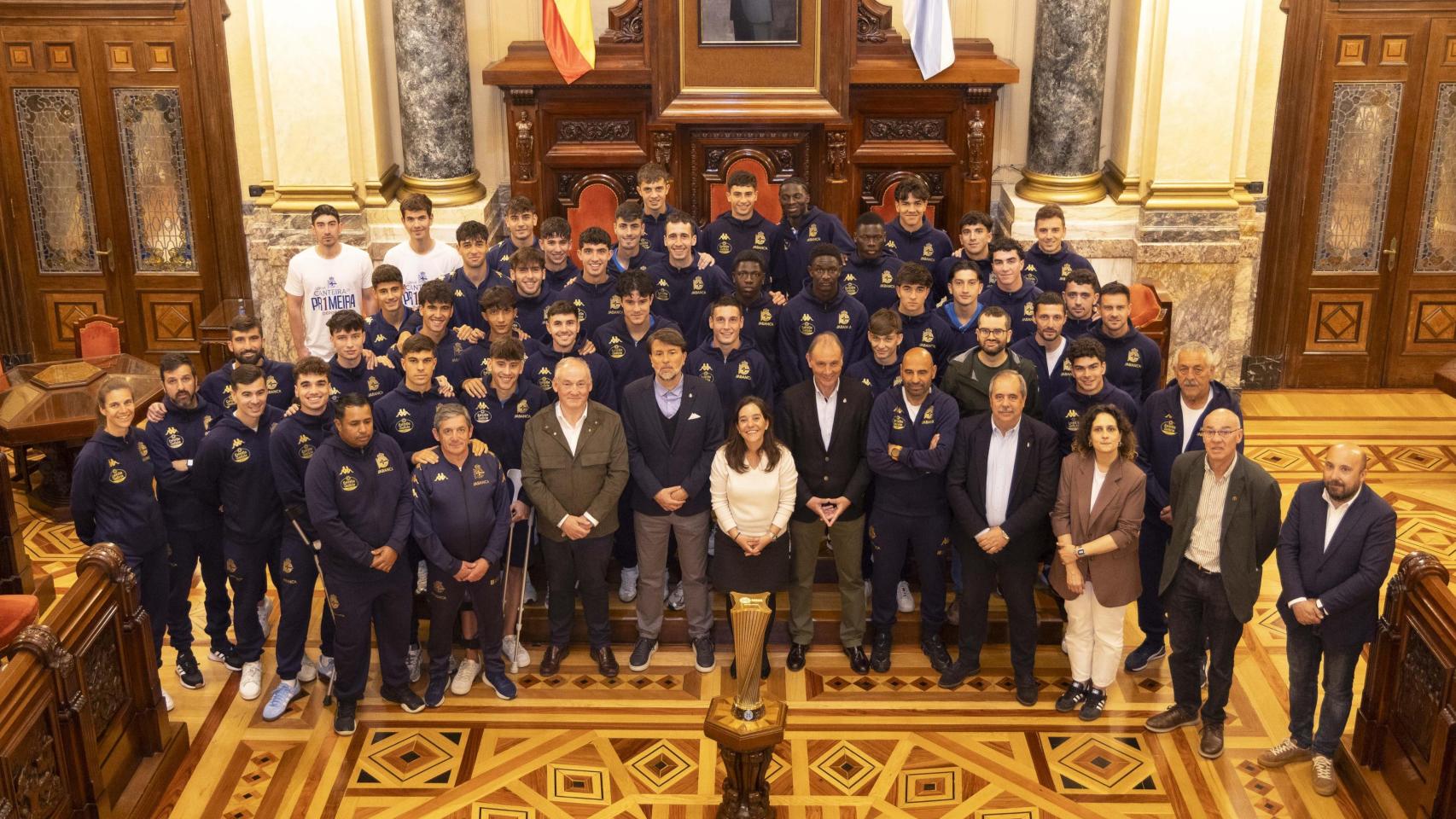 Homenaje al Fabril en María Pita.