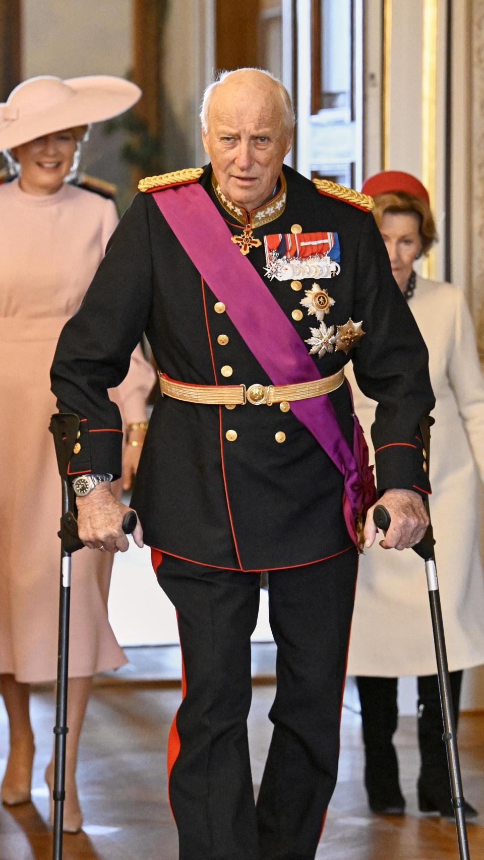 Harald de Noruega en una de sus últimas imágenes públicas.