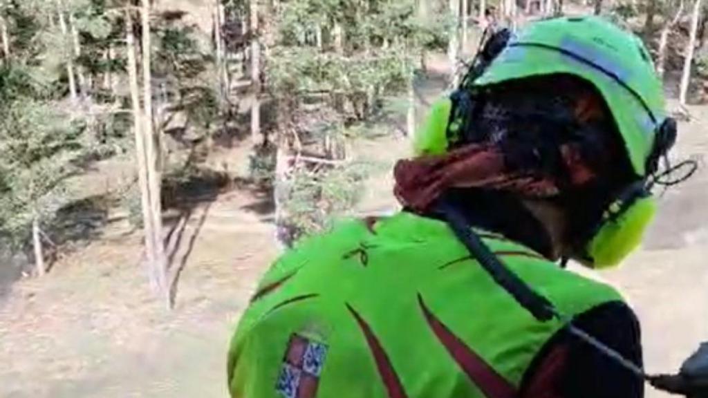 Imágenes del rescate en Vinuesa (Soria).