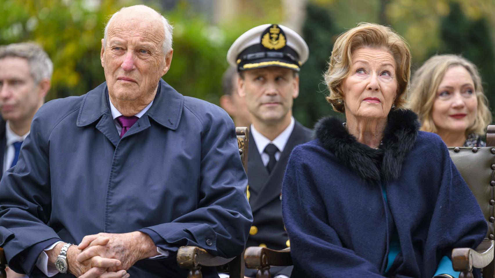 Harald y Sonia de Noruega.