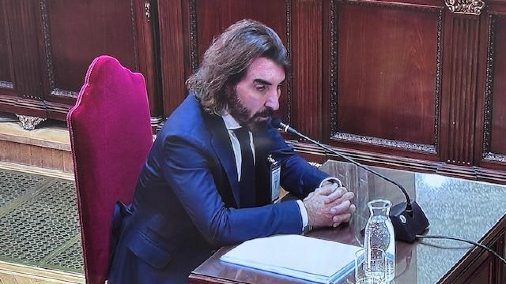 Javier Hidalgo, el exconsejero delegado de Globalia, este martes en el Tribunal Supremo.