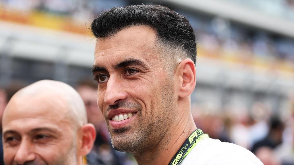 Busquets durante el GP de Miami.