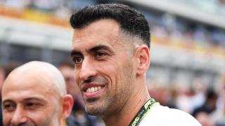 Busquets durante el GP de Miami.