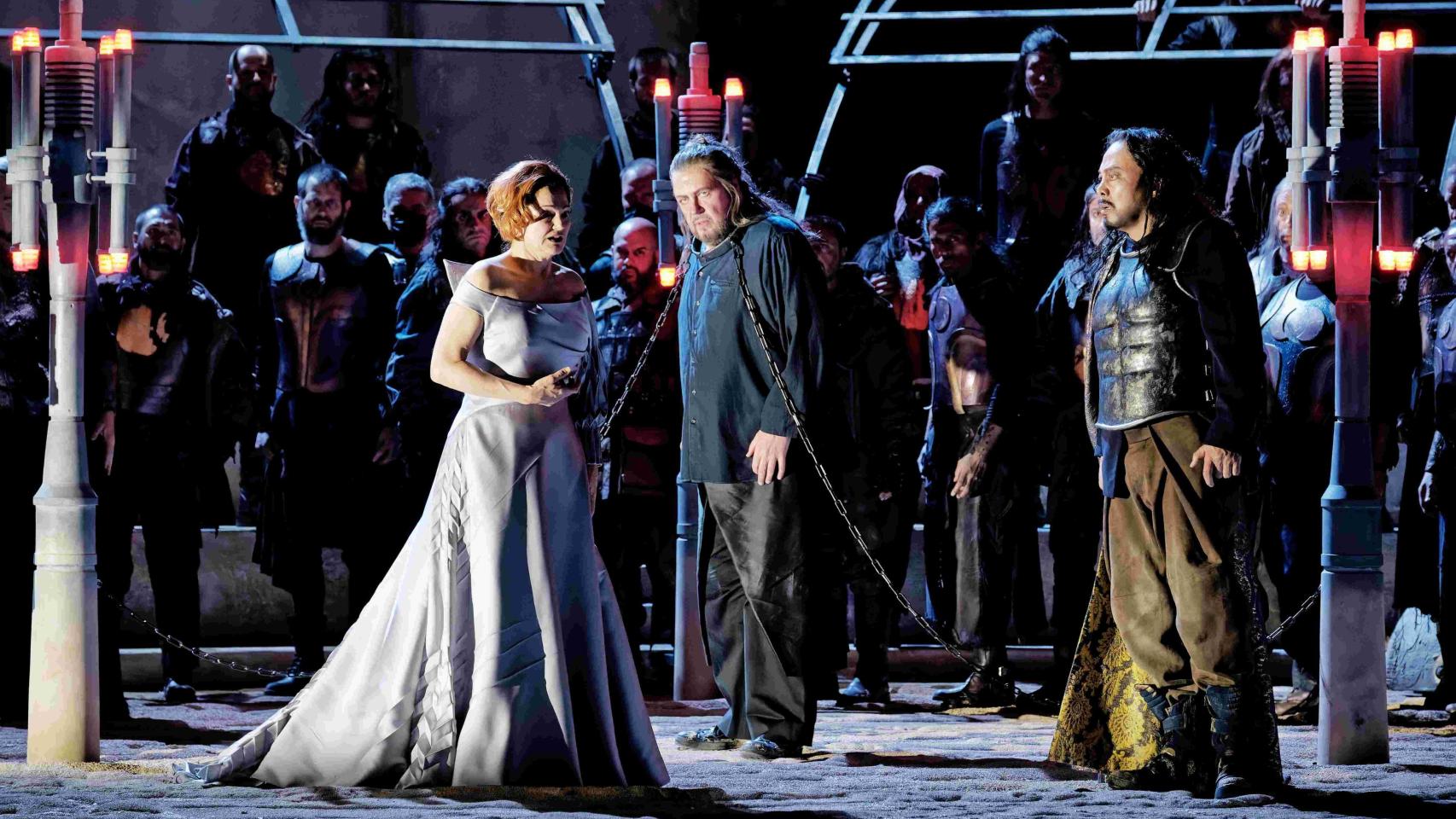 Un momento de la ópera 'Tanhäuser' producida por el Teatro Real junto a la Ópera de Lyon. Foto: Agathe Poupeney | Ópera de Lyon
