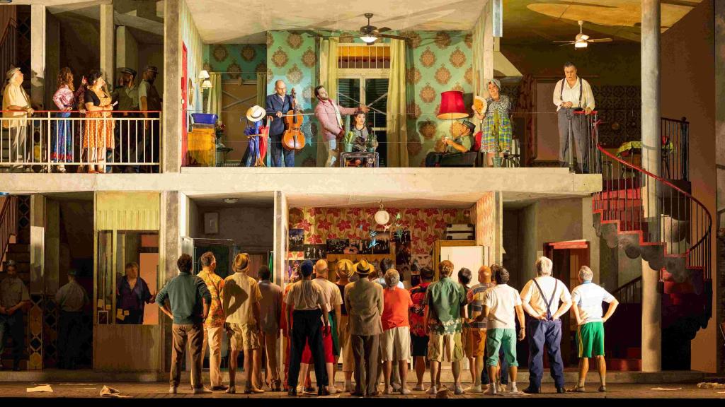 Una escena de la versión de 'El barbero de Sevilla' producida por el Real y la Ópera de París. Foto: Elisa Haberer