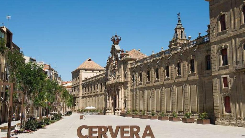 El centro del municipio de Cervera