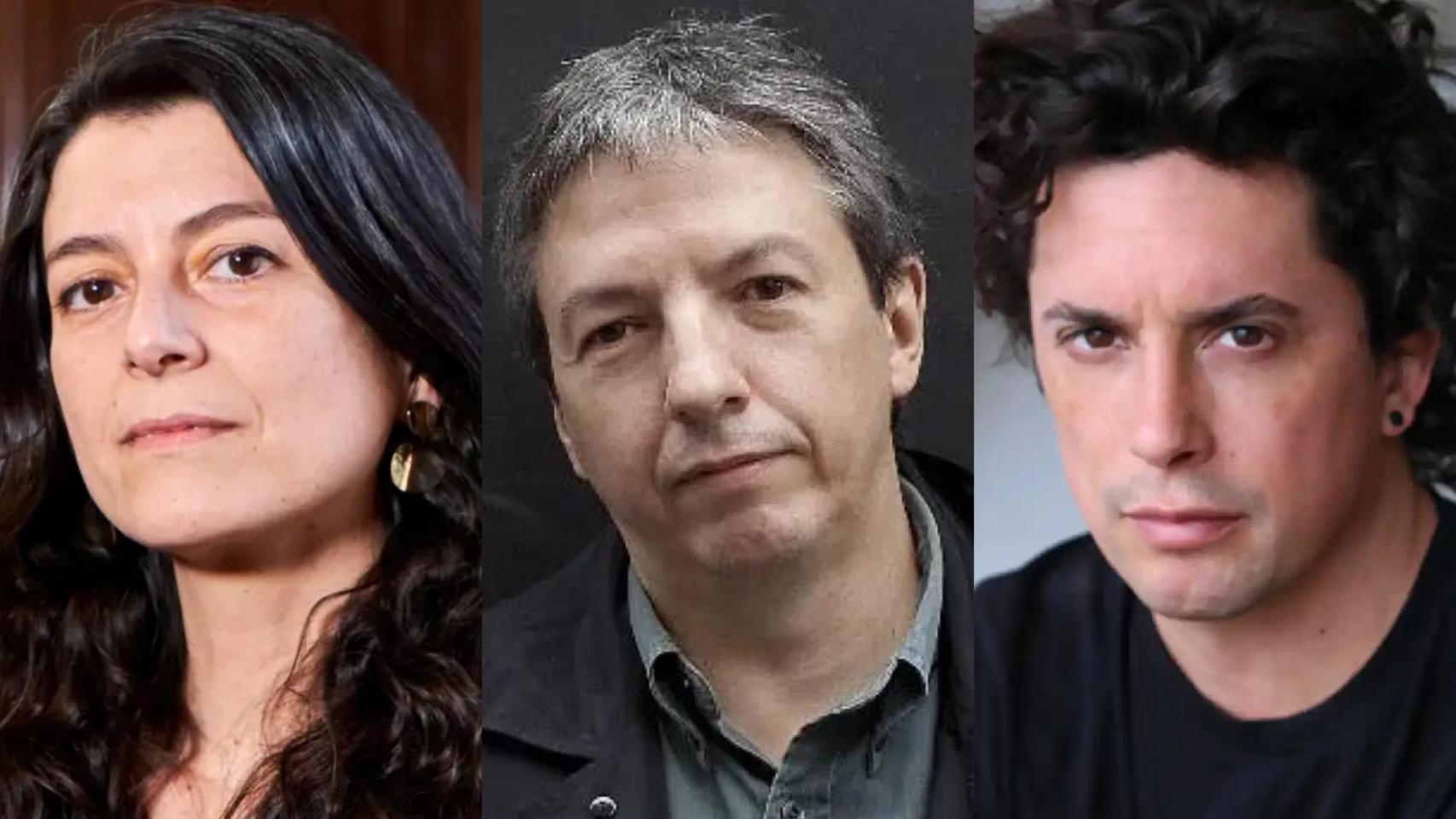 Los escritores Samanta Schweblin, David Toscana y Benjamín Labatut.