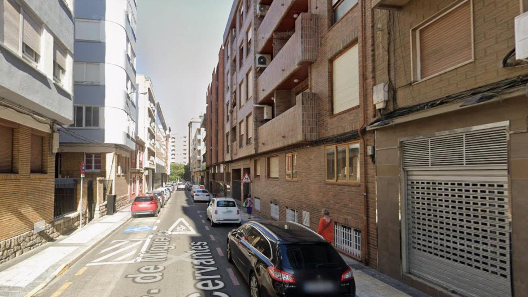 Calle Miguel de Cervantes donde se ha producido el altercado