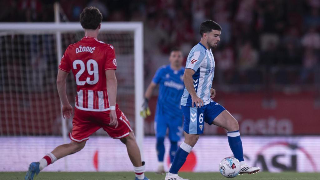 Ramón durante el Almería vs. Málaga CF de Segunda División