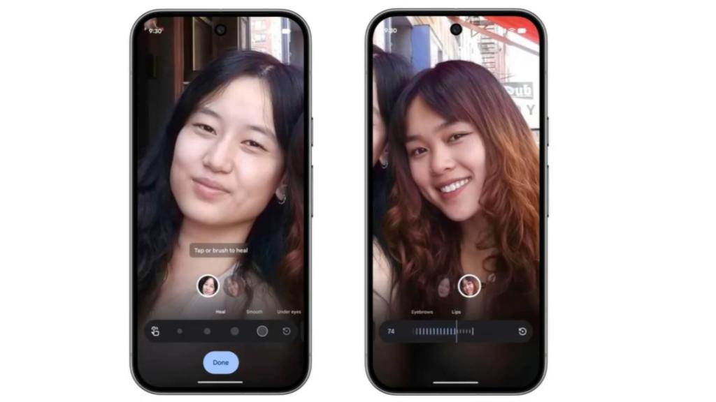 La nueva función de retoque de Google Fotos.