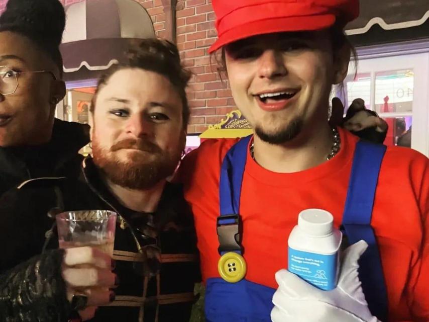 Pablo Rodríguez junto a Prince, hijo de Michael Jackson, en una fiesta.