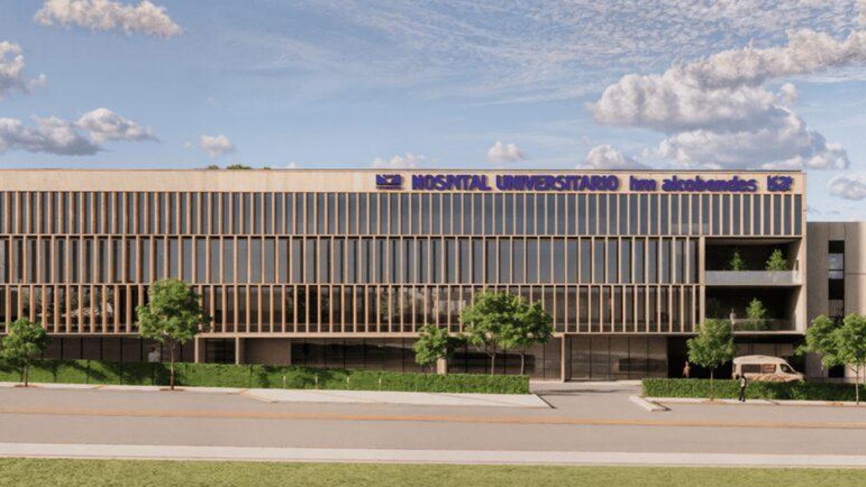 Imagen del proyecto hospitalario de HM en Alcobendas.