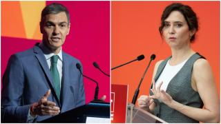 Pedro Sánchez, presidente del Gobierno, e Isabel Díaz Ayuso, presidenta de la Comunidad de Madrid.
