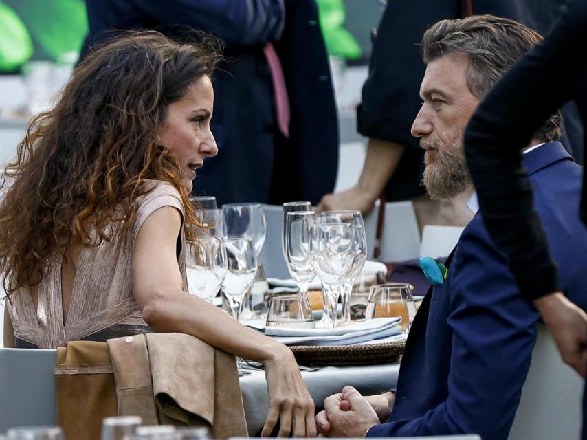 Telma Ortiz, con Gavin Bonnar, en Barcelona, en 2019.