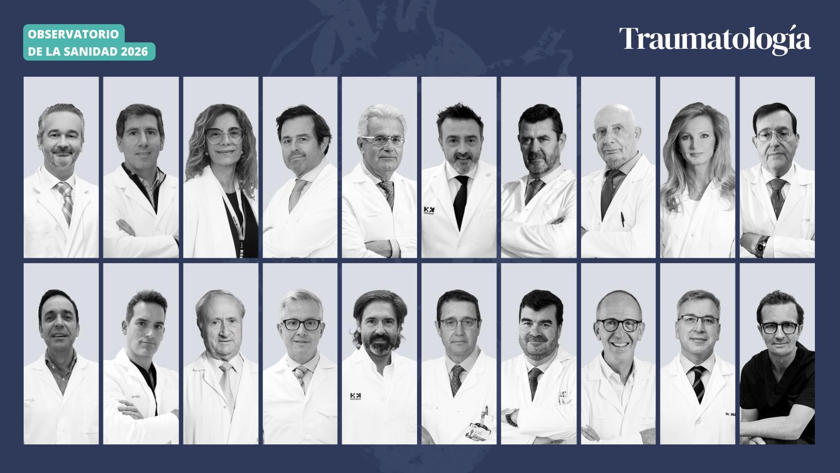 Los 300 mejores médicos de España del Observatorio de la Sanidad: Traumatología