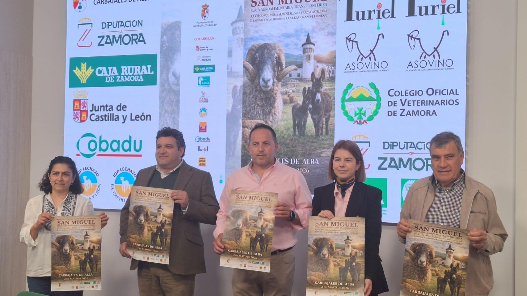 Presentación de la Feria de San Miguel de Raza Castellana en la sede de Caja Rural de Zamora.