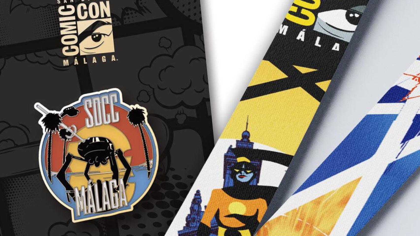 Piezas exclusivas de Comic Con Málaga que se podrán adquirir en la preventa de entradas.