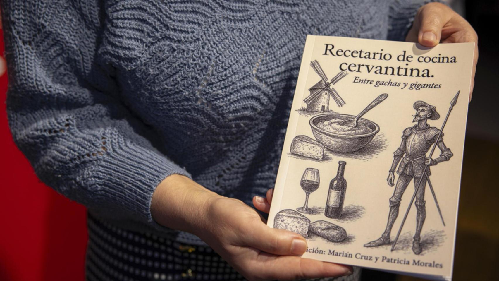 El libro 'Recetario de cocina cervantina. Entre gachas y gigantes', presentado el martes en Bruselas.