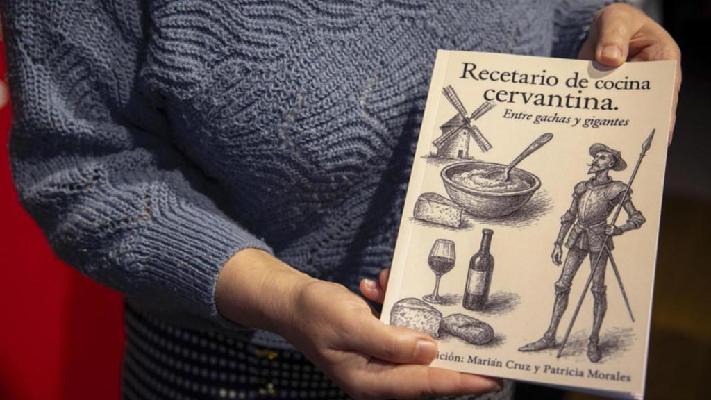 El libro 'Recetario de cocina cervantina. Entre gachas y gigantes', presentado el martes en Bruselas.