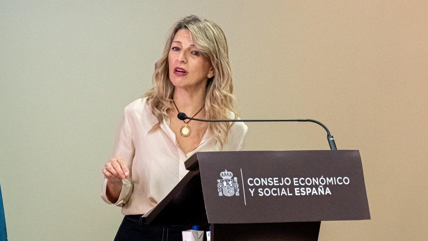 La vicepresidenta segunda del Gobierno y ministra de Trabajo y Economía Social, Yolanda Díaz.