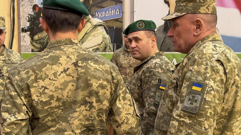 Militares de la Guardia de Fronteras ucraniana.