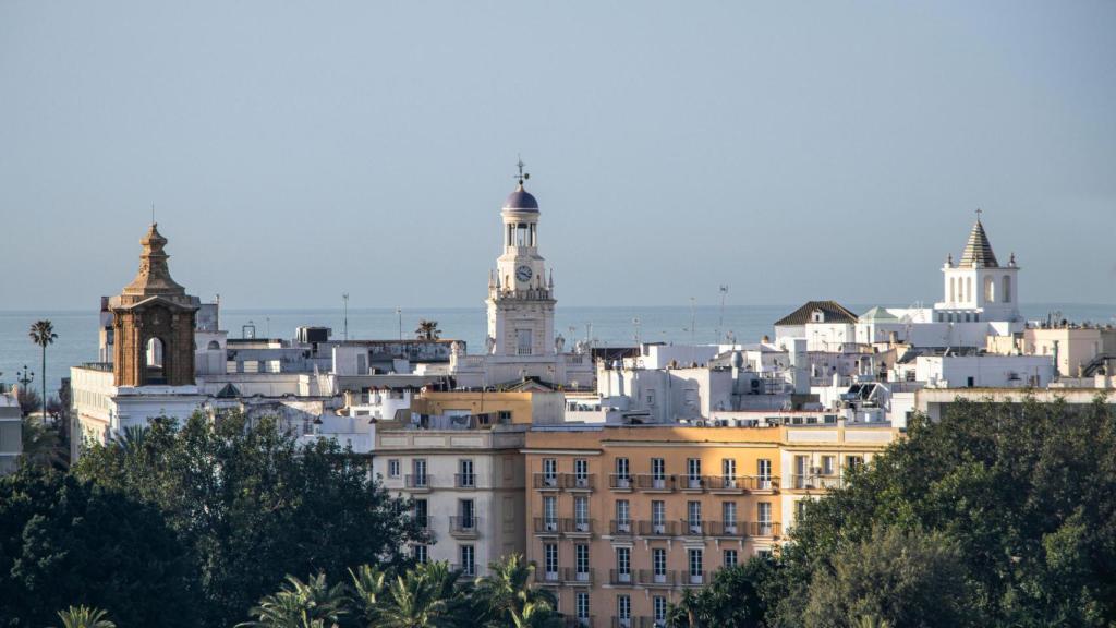 La ciudad de Cádiz desde arriba.