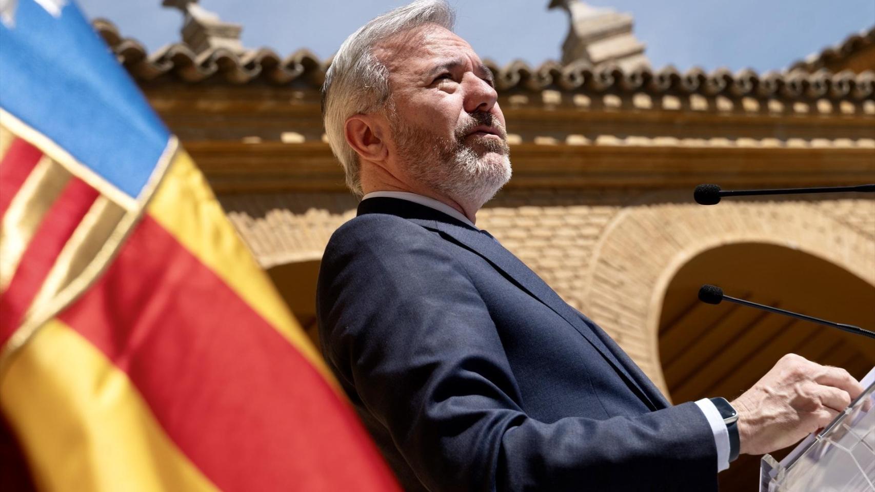 El presidente del Gobierno de Aragón en funciones, Jorge Azcón, en la celebración del Día de Aragón en Huesca.