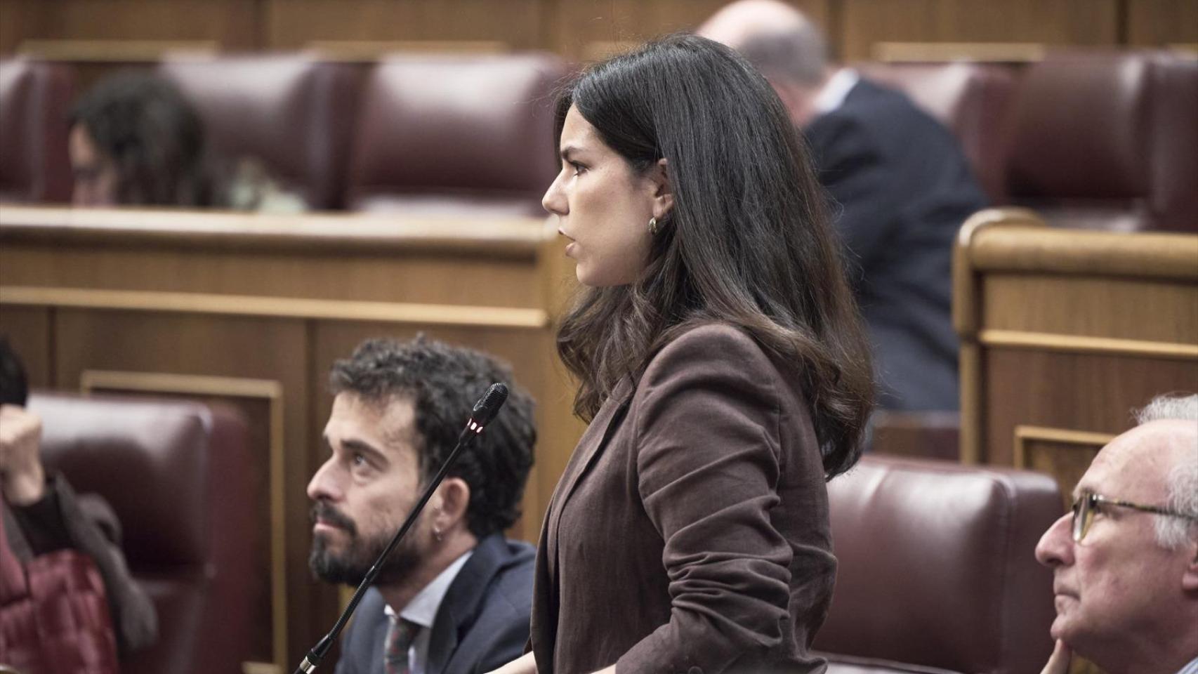 La portavoz de Vox, Pepa Millán, este miércoles en el Congreso.