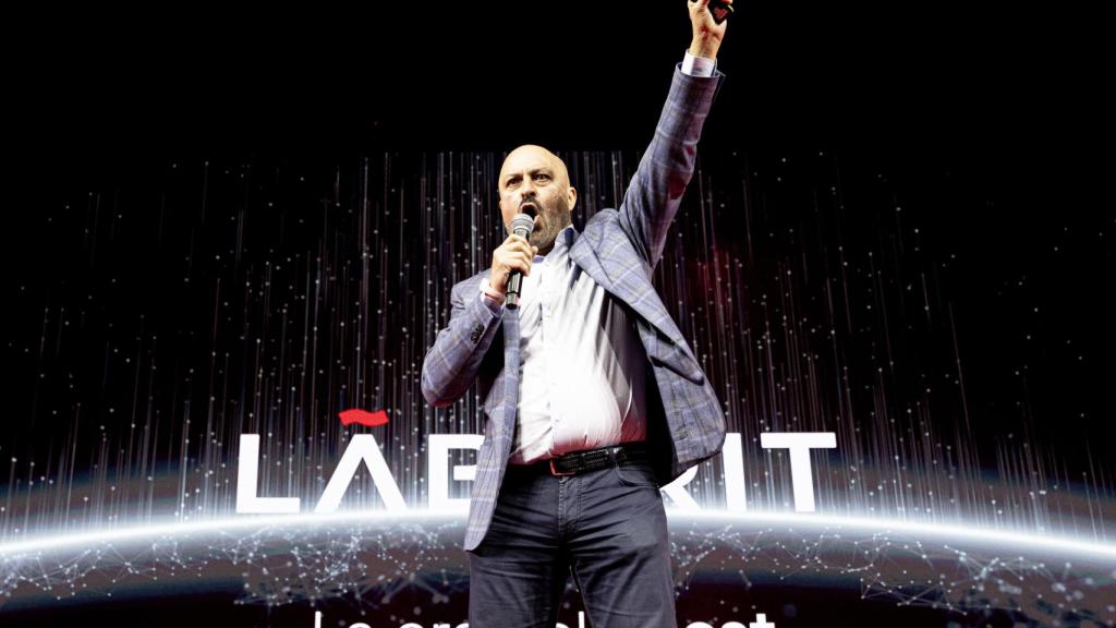 Carlos Pujadas, CEO de Lãberit en un evento corporativo en el Roig Arena. EE